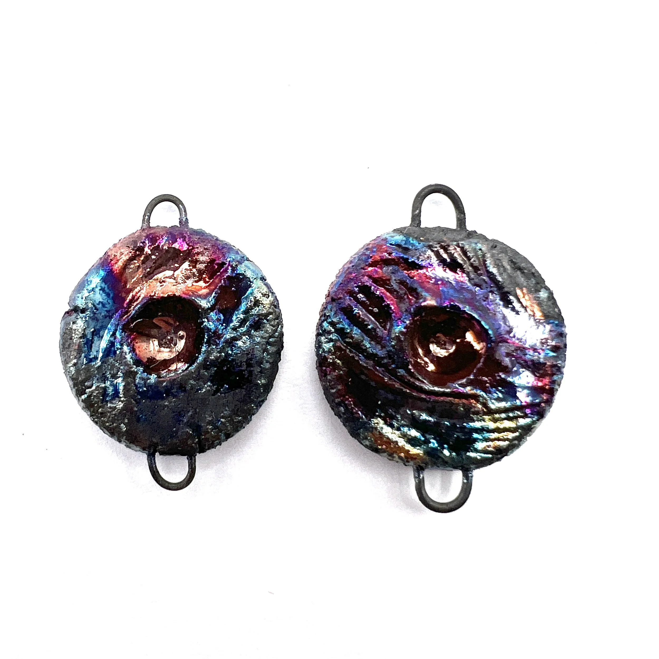トゥイーティー アクセサリーホルダー RAKUDO Set of 2 Pendant Charm Connector Ceramic Pottery Jewelry Supply